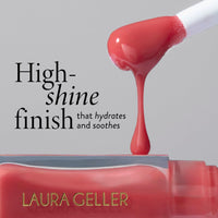 Thumbnail for LAURA GELLER NEW YORK Fine Shine Glossy Lip Oil, Glass Half Full - Hydrating Squalane - Clear Lip Gloss