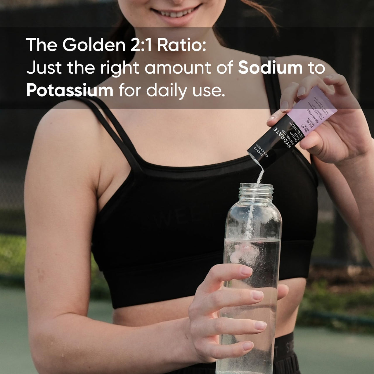 Sports Research Hydrate Electrolytes Dynamic Duo - Sugar-Free & Naturally Flavored with Vitamins, Minerals, and Coconut Water - 32 Hydration Packets of Cherry Pomegranate & Passion Fruit