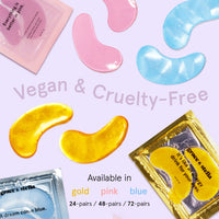 Thumbnail for grace & stella Under Eye Mask Dark Circles - Under Eye Patches, Puffy Eyes, Undereye Bags, Wrinkles - Bachelorette Party Favors, Women Gifts, Vegan, Cruelty-Free Eye Patches for Adults (6 Pairs, Gold)