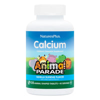 Thumbnail for NaturesPlus Animal Parade Calcium, Vanilla Sundae Flavor - 135 Animal-Shaped Chewable Tablets - Vegan, Gluten Free - 45 Servings