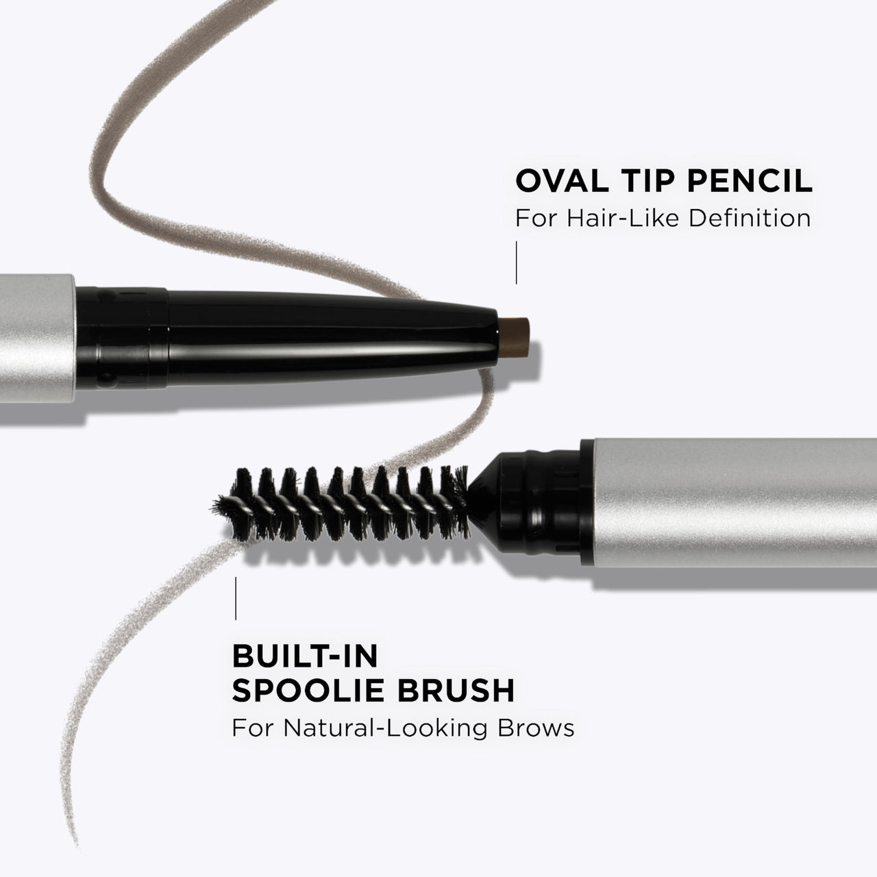 IT Cosmetics Brow Power Universal Taupe Brown Eyebrow Pencil (Taupe) -Long-Lasting, Budge-Proof, Nourishing Biotin & Antioxidants, Easy to Apply & Adjustable, Natural Brow Makeup