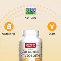 Thumbnail for Jarrow Formulas Curcumin Phytosome 500 mg - 60 Veggie Capsules - Formulated with Meriva - Antioxidant Support Supplement - Joint Health & Support - 60 Servings
