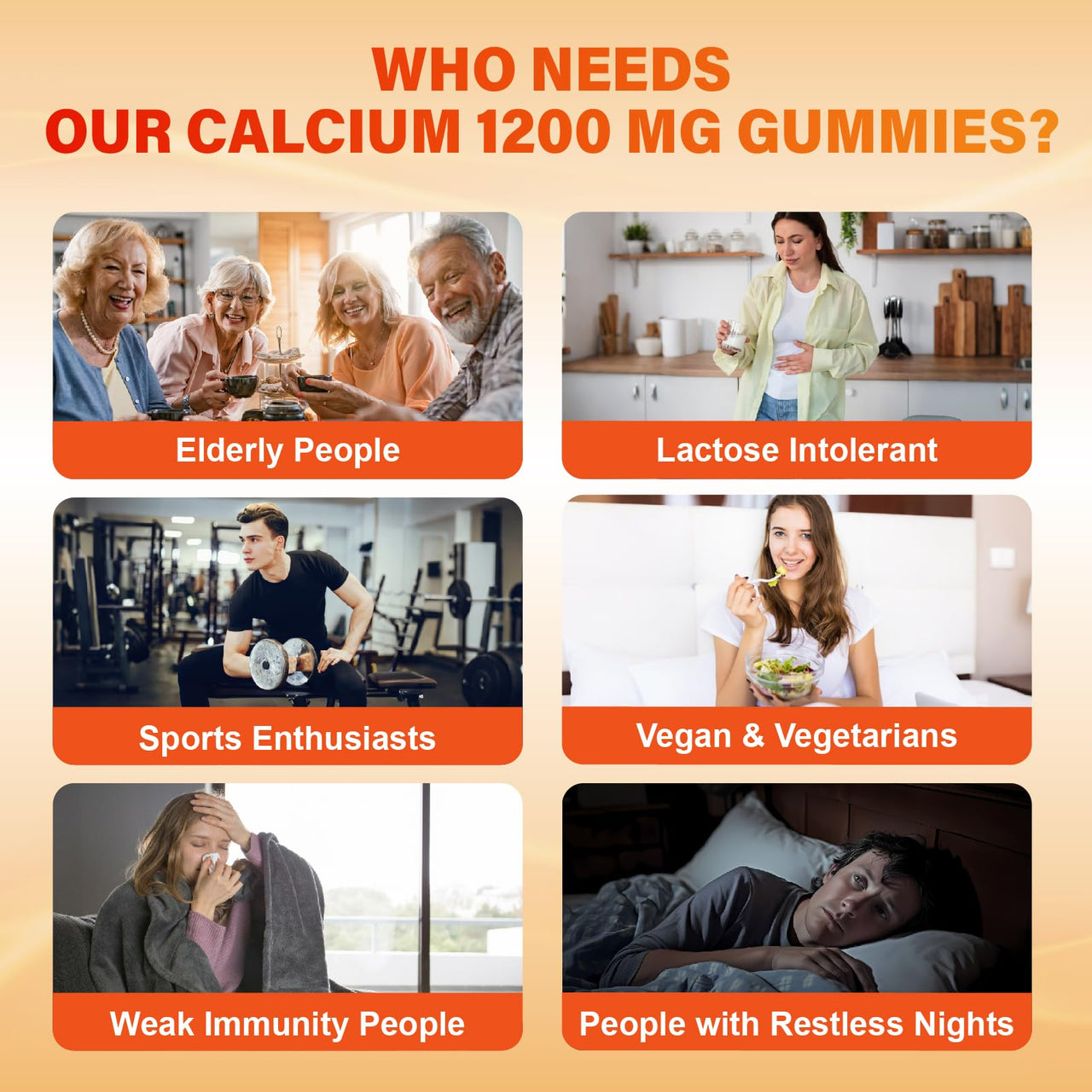 Calcium 1200 mg with Vitamin D3 Gummies for Adults - Calcium Citrate with Vitamin D3 K2, Magnesium, Zinc, Boron, Copper and Ashwagandha - Extra Absorption Calcium Supplement for Women Men