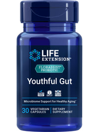 Thumbnail for Life Extension FLORASSIST® Probiotic Youthful Gut, Healthy Aging Supplement, postbiotic and probiotic Blend, Heart and Gut Health, Non-GMO, 1-Daily, Gluten-Free, Vegetarian, 30 Capsules