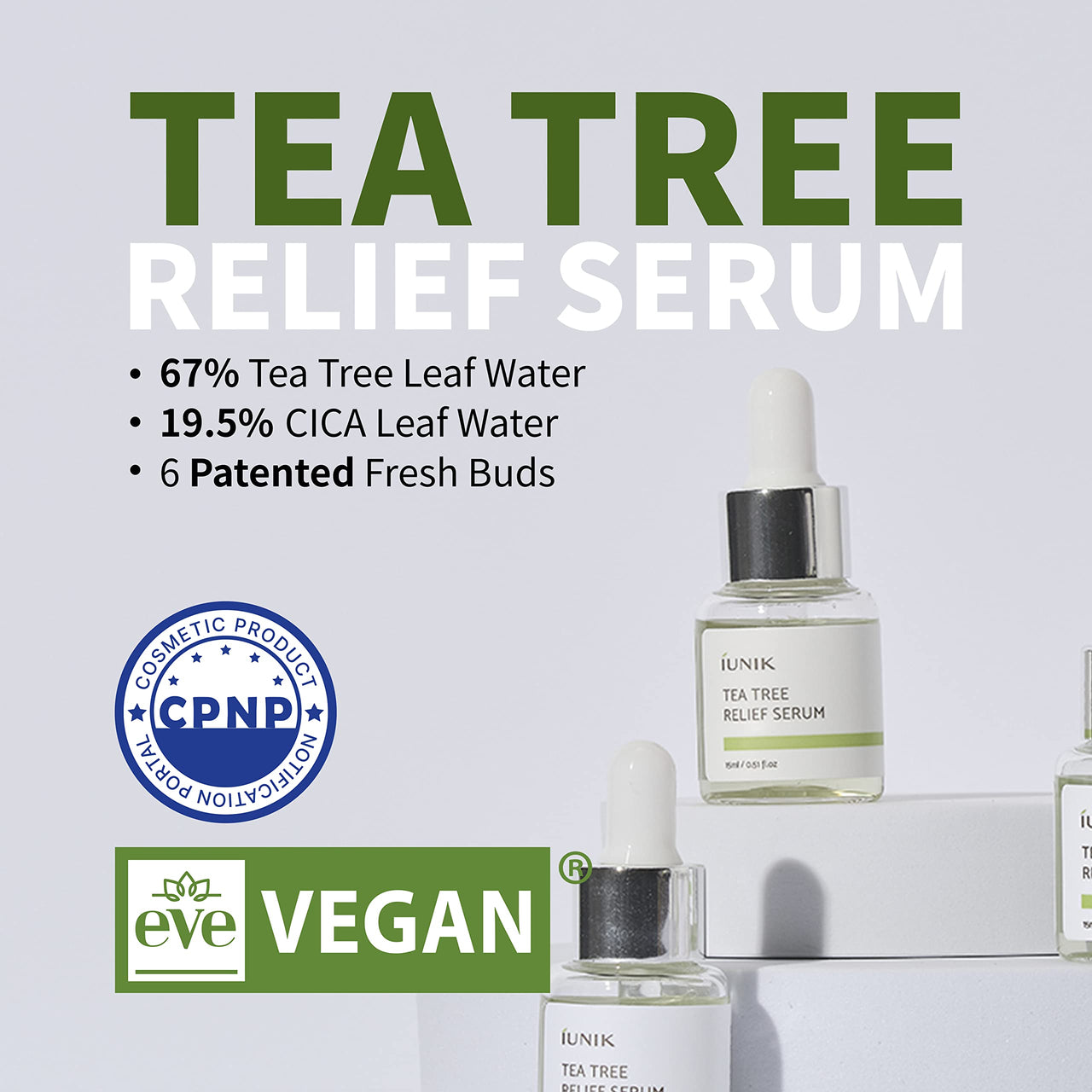 iUNIK Daily Serum Trial Kit (3x 0.51 fl.oz.) - Rose Galactomyces Synergy Serum, Tea Tree Relief Serum,Propolis Vitamin Synergy Serum, Great for Gifts, Trial, and Portability