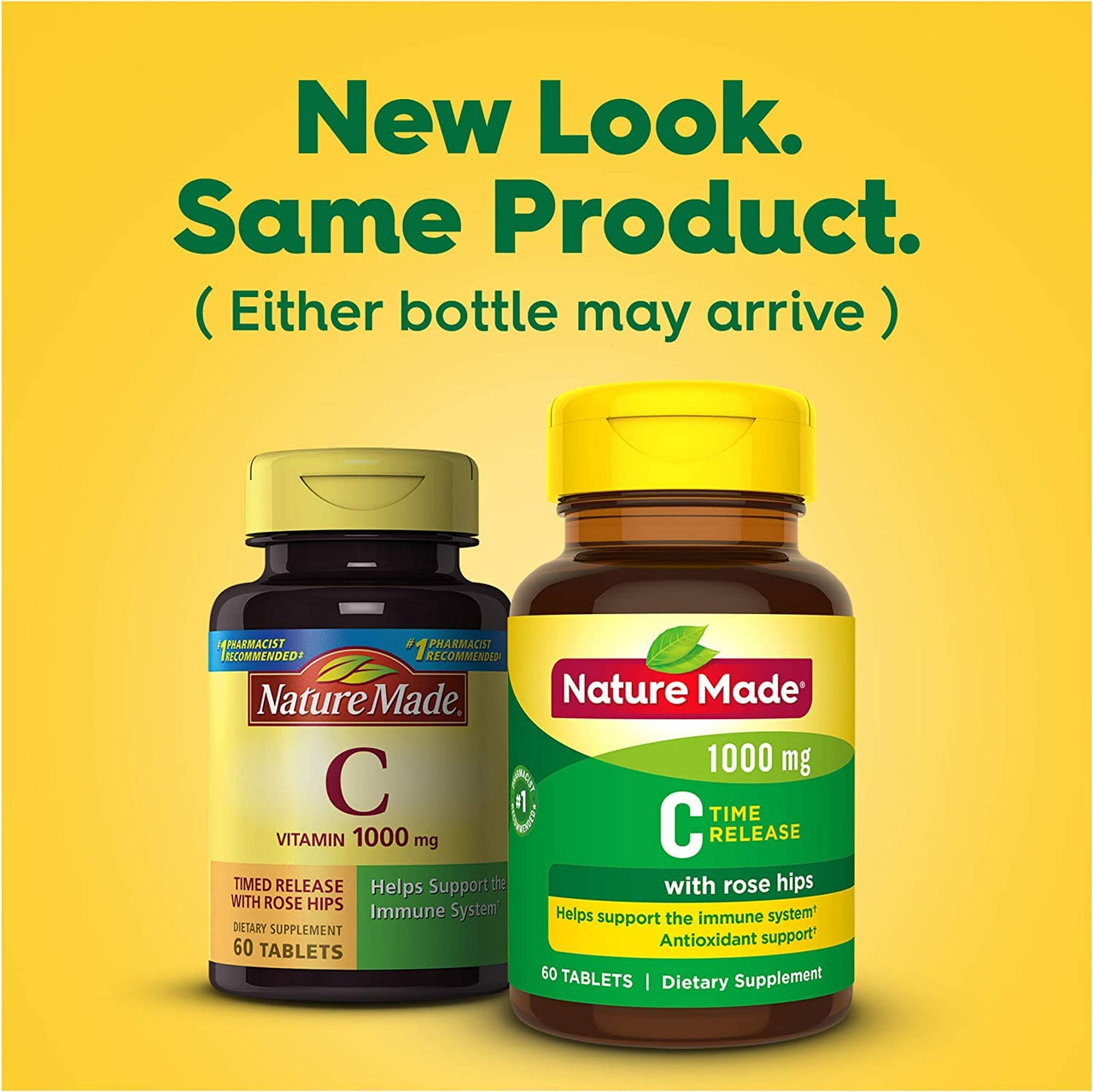 Nature Made Vitamin C 1000 mg Timed Release Tablets 60 ea (Pack of 2)