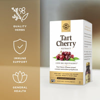 Thumbnail for Solgar Tart Cherry 1000 mg, 90 Vegetable Capsules (Pack of 2) - Antioxidant with Quercetin, Chlorogenic Acid & Anthocyanins Compounds - Non-GMO, Vegan, Gluten Free, Dairy Free - 180 Total Servings
