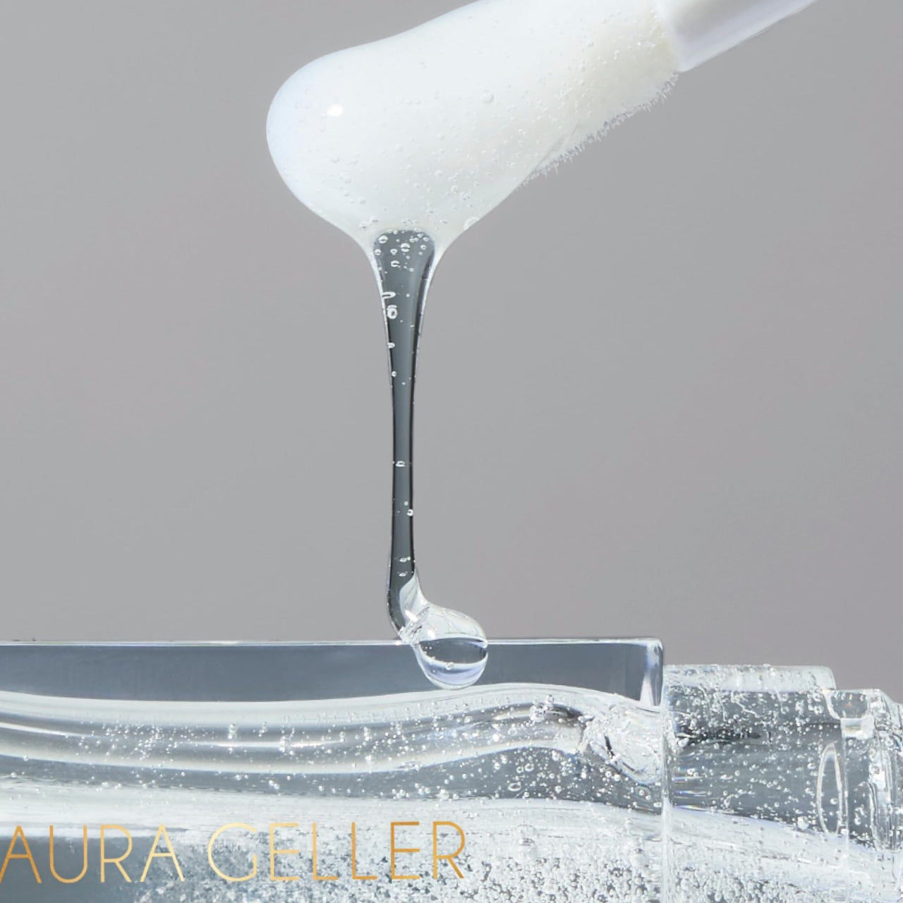 LAURA GELLER NEW YORK Fine Shine Glossy Lip Oil, Glass Half Full - Hydrating Squalane - Clear Lip Gloss