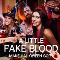 Thumbnail for Halloween Fake Blood Spray Makeup Kit Fake Blood Washable for Scar Wound and Clothes Realistic Face Paint Wounds Costume Blood For Vampire, Zombie, Clown Cosplay Red blood01