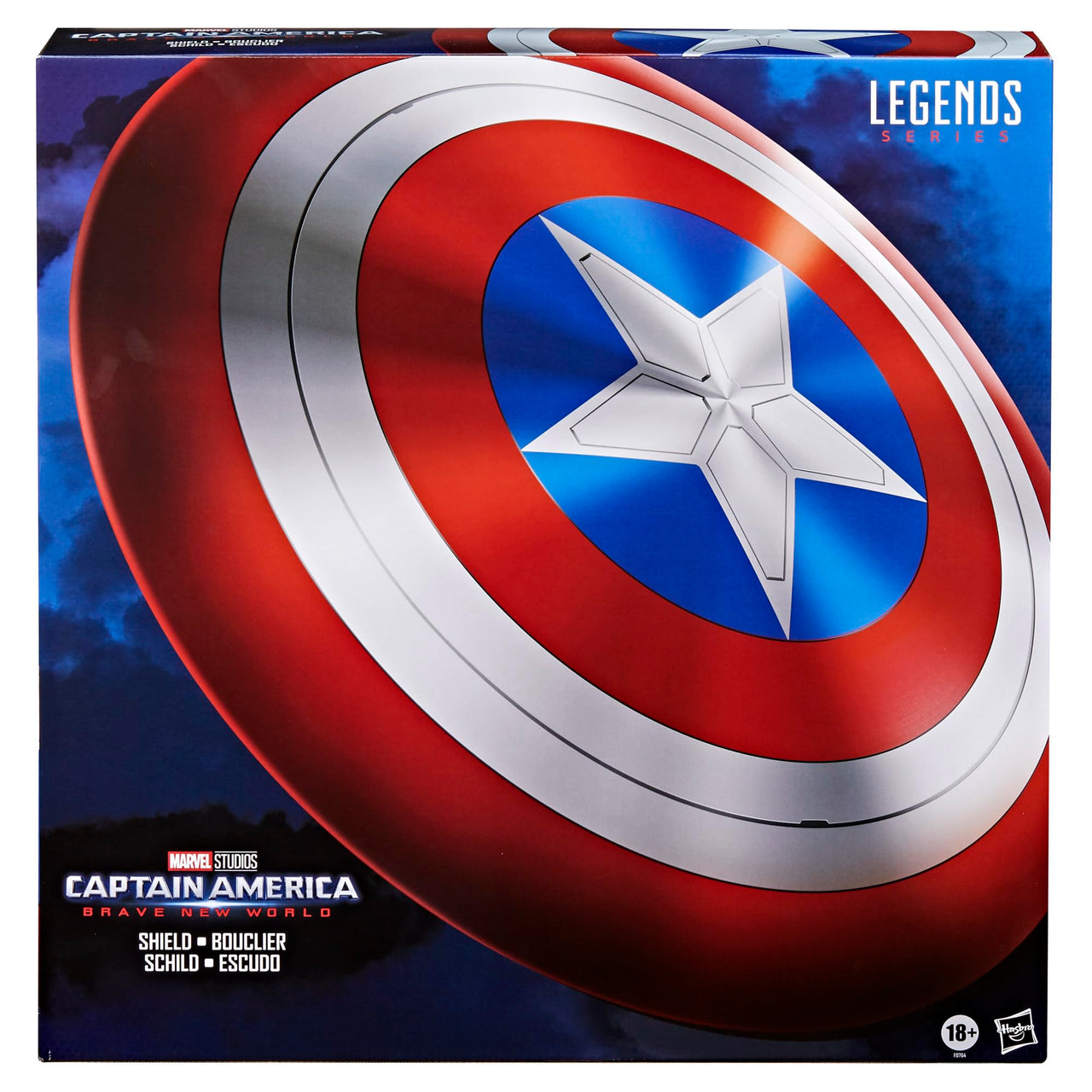 Marvel Legends Series Captain America Shield, Captain America: Brave New World Collectible Adult Premium Roleplay Item