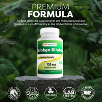 Thumbnail for Best Naturals Ginkgo Biloba 120 mg 120 Capsules