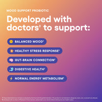 Thumbnail for Physician's CHOICE Mood Support Probiotic - Supports a Balanced Mood, Healthy Stress Response & Digestive Health with Prebiotics, Ashwagandha, Vitamin B12, Folate - for Men & Women - 30ct