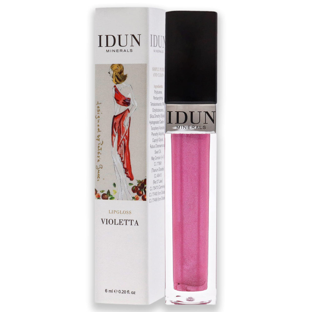 Lipgloss - 005 Violetta by Idun Minerals for Women - 0.2 oz Lip Gloss