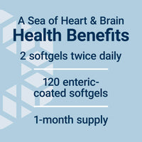 Thumbnail for Life Extension Super Omega-3 EPA/DHA Fish Oil, Sesame Lignans & Olive Extract – Heart Health, Brain Health, Inflammation Health Support, Gluten-Free, Enteric-Coated, Non-GMO, 120 Softgels