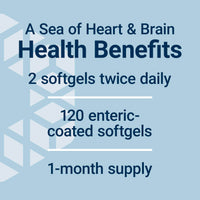 Thumbnail for Life Extension Super Omega-3 EPA/DHA Fish Oil, Sesame Lignans & Olive Extract – Heart Health, Brain Health, Inflammation Health Support, Gluten-Free, Enteric-Coated, Non-GMO, 120 Softgels