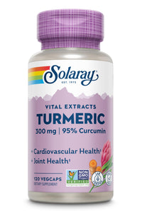 Thumbnail for Solaray Guaranteed Potency Turmeric Root Extract 300 mg VCapsules, 120 Count