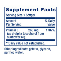 Thumbnail for Life Extension Super Vitamin E, 268 mg (400 IU), Non-Synthetic Vitamin E Supplement Promotes Whole-Body Health, Gluten-Free, Non-GMO, 90 softgels