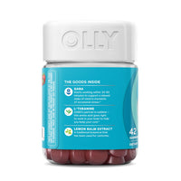 Thumbnail for OLLY Goodbye Stress Gummy, GABA, L-Theanine, Lemon Balm, Stress Relief Supplement, Berry - 42 Count