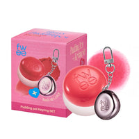 Thumbnail for fwee Blurry Pudding Pot + Keychain SET | Airbrushed Blush & Lip, Buildable Pigment, Long-lasting, Lightweight, Easy to Blend, Natural Soft Matte Finish Makeup – BFF (Pink Coral) | 0.17 oz