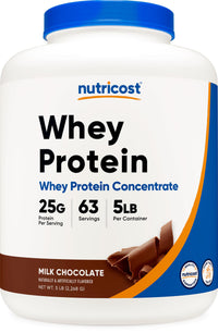 Thumbnail for Nutricost Whey Protein Concentrate (Chocolate) 5LBS