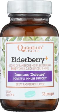 Thumbnail for QUANTUM HEALTH Raspberry Elderberry Lozenges, 36 CT
