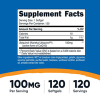Thumbnail for Nutricost Ubiquinol Softgels (120 Softgels | 100 mg Per Serving) - Superior Absorption Antioxidant | Active Form of CoQ10 - Gluten Free, Non-GMO