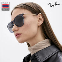 Thumbnail for Ray-Ban RB4171 ERIKA CLASSIC POLARIZED Phantos Shaped Sunglasses for Men & Women – Includes Official Rayban Eyewear Kit – Ideal Formal & Casual Wear Sunglasses – Grey Lens