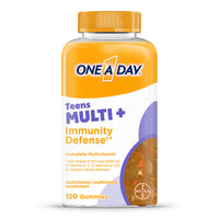 Thumbnail for ONE A DAY Teen Multi+ Immunity Defense Vitamins, Multivitamin Gummies With Boost of Immunity Support with Vitamins A, C, D, E, Selenium & Zinc, 120 Count