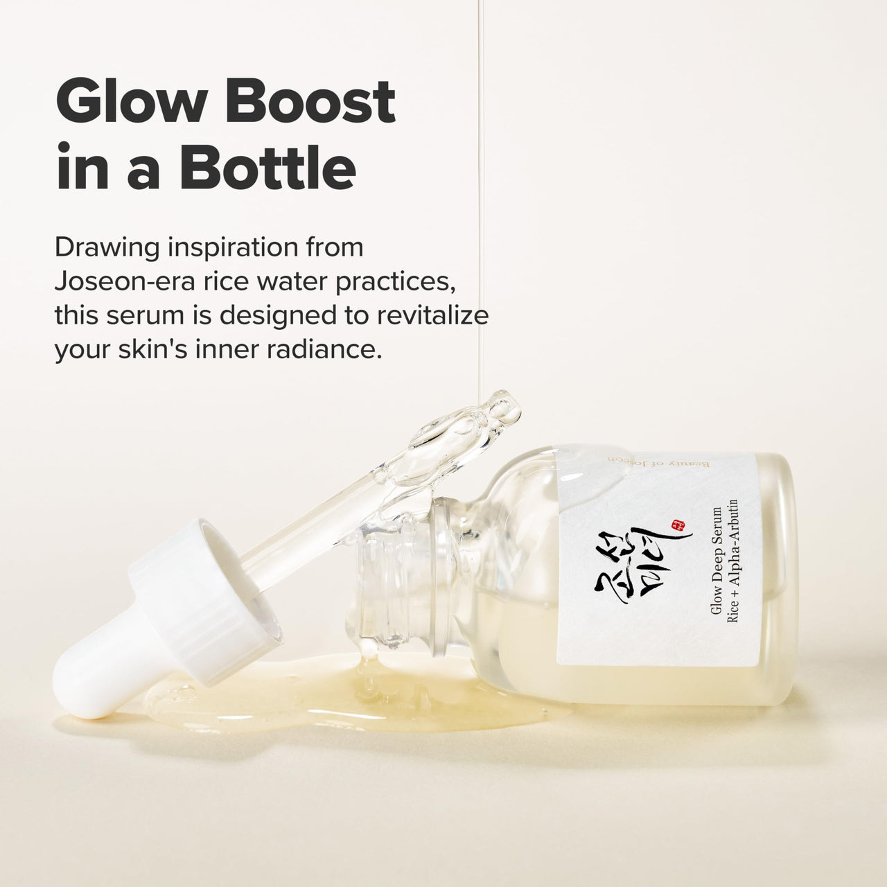 Beauty of Joseon Glow Deep Serum Rice Alpha-Arbutin for Uneven Dull Skin Tone, Daily Korean Skin Care for Men and Women 30ml, 1 fl.oz