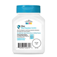Thumbnail for 21st Century Zinc Chewable Withc & B6 - Cherry, 90 Count
