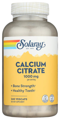 Thumbnail for Solaray Calcium Citrate, 240 Caps, 0.75 Bottle