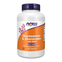 Thumbnail for NOW Foods Supplements, Glucosamine & Chondroitin with MSM, Joint Health, Mobility and Comfort*, 180 Veg Capsules