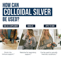 Thumbnail for Bioactive Colloidal Silver - 8 oz, Glass Bottle, Vegan, Safe Doses with Highest Effectiveness - Nano Ions, 30 PPM - Immune Support (48 Servings)