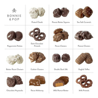 Thumbnail for Chocolate Gift Basket, Candy Food Gifts Arrangement Platter, Gourmet Snack Box, Holiday Present Idea, Corporate, Employee Appreciation, Him & Her, Men Women Sympathy Family Parties & Get Well- Bonnie & Pop