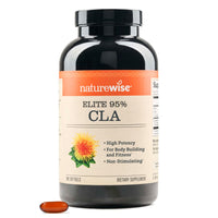 Thumbnail for NatureWise CLA 1300 - 95% Active Conjugated Linoleic Acid for Women and Men, Not Stimulating, Supports Weight & Fitness Goals - Non-GMO, Gluten Free - 180 Softgels[2-Month Supply]