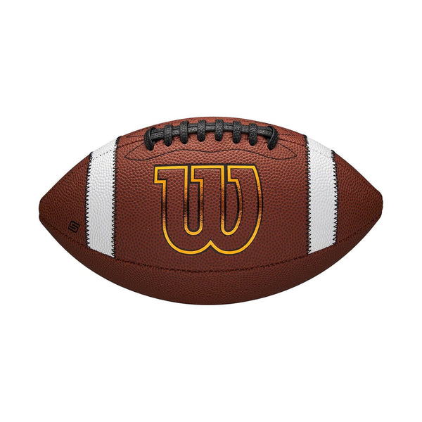 WILSON GST SpeedSkin Football - Brown, Junior Size