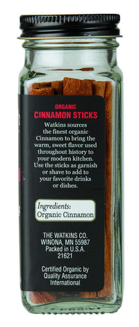 Thumbnail for Watkins Organic Cinnamon Sticks, 1.2 Ounce, 3 Count