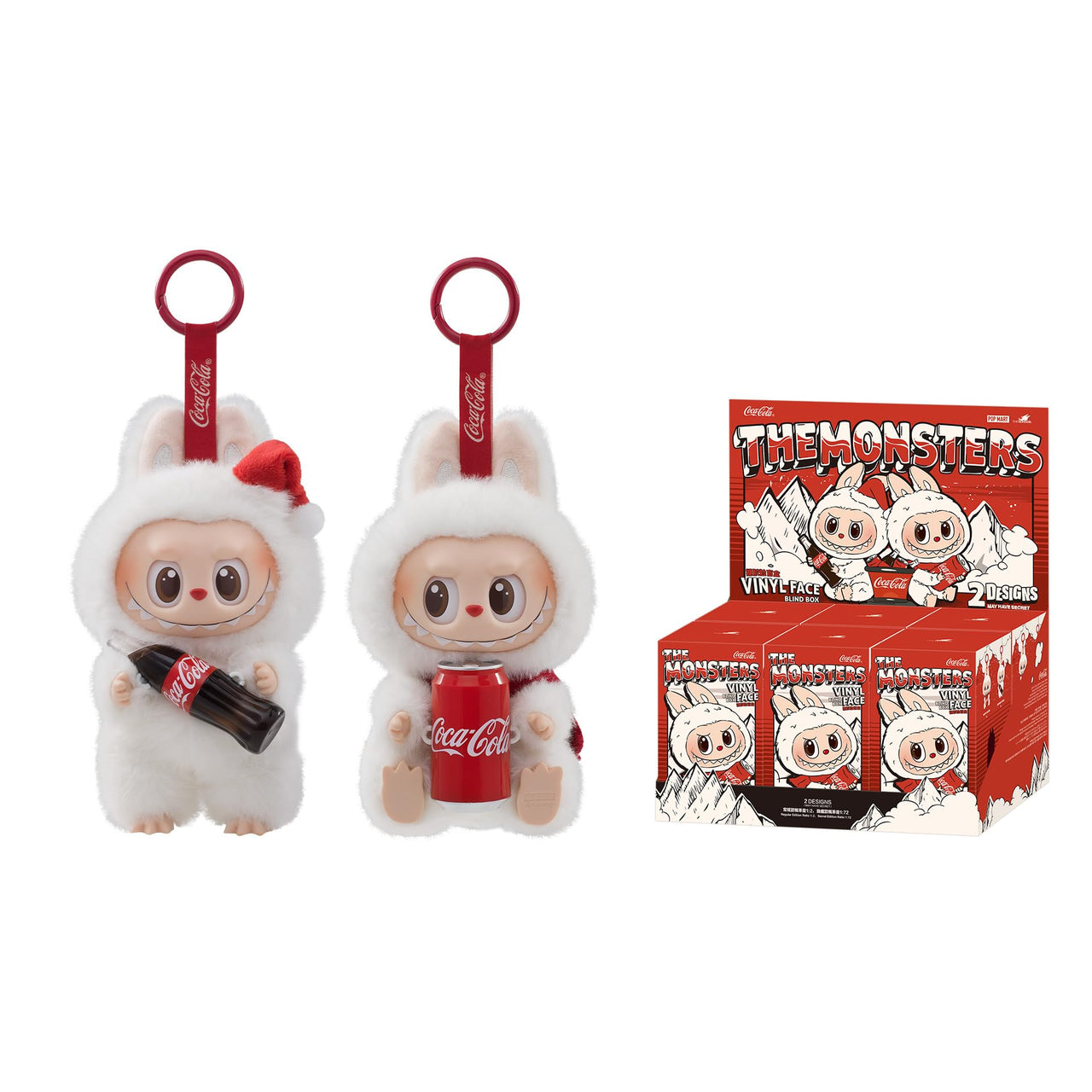 POP MART The Monsters COCA-COLA Series-Vinyl Face Blind Box, 6PCs Blind Box Figures, Random Design Action Figures Collectible Toys Home Decorations, Holiday Birthday Gifts, Whole Set