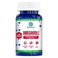 Thumbnail for BioTrust OmegaKrill EPA & DHA Omega 3 Supplement, Fish and Krill Oil to Provide Support for Joint, Heart, Brain, Eye and Skin (30 Servings)