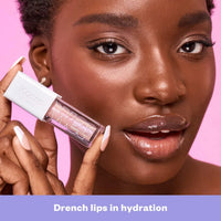 Thumbnail for Kosas Wet Lip Oil Gloss - Hydrating Lip Plumping Treatment with Hyaluronic Acid & Peptides, Non-Sticky Finish (Exposed)