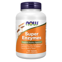 Thumbnail for NOW Foods Supplements, Super Enzymes, Formulated with Bromelain, Ox Bile, Pancreatin and Papain, 180 Tablets