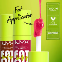 Thumbnail for NYX PROFESSIONAL MAKEUP Fat Oil Lip Drip, Moisturizing Lip Oil Gloss, Vegan Tinted Formula, Up to 12 HR Hydration - That's Chic (Deep Berry)