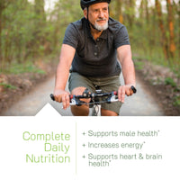 Thumbnail for Irwin Naturals Men's Living Green Liquid-Gel Multi - 70 Essential Nutrients, Full-Spectrum Vitamin Supplements for Men, Wholefood Blend - Promotes Brain & Adrenal Support - 120 Liquid Soft-Gels