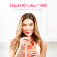 Thumbnail for Vital Proteins Beauty Collagen (Strawberry Lemon, Canister) - 120mg of Hyaluronic Acid and 15g of Collagen Per Serving