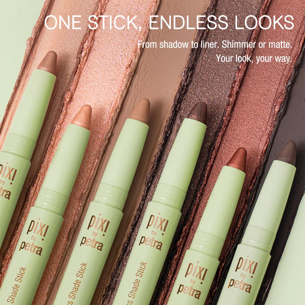 Pixi Beauty Endless Shade Stick | CopperGlaze | Long-Wear Creamy Eyeshadow Stick | Crease-Resistant, Easy-Glide & Blendable Color for Shadow or Liner | Matte & Shimmer Finishes | 0.05oz/1.5g