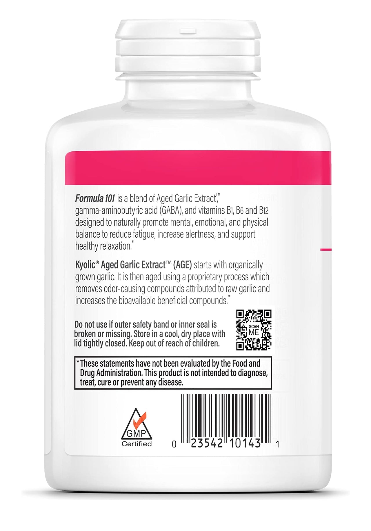 Kyolic Aged Garlic Extract Formula 101, Stress and Fatigue Relief*, 300 Capsules.