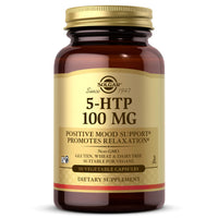 Thumbnail for Solgar 5-HTP 100 mg, 90 Vegetable Capsules - Promotes Relaxation - Positive Mood & Stress Support - Non-GMO, Vegan, Gluten Free, Dairy Free, Kosher - 90 Servings