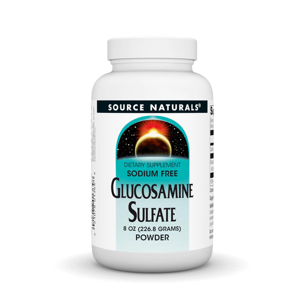 Source Naturals Glucosamine Sulfate, Sodium-Free Powder for Joint Support - 8 oz Powder