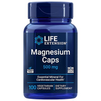 Thumbnail for Life Extension Magnesium Caps, 500 mg, Magnesium Oxide, Magnesium Citrate, Magnesium Succinate, Heart Health, Healthy Bones, Metabolism Support, 100 Vegetarian Capsules