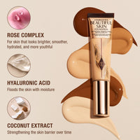 Thumbnail for Charlotte Tilbury Beautiful Skin Medium Coverage Hydrating Foundation - Buildable Liquid Makeup for Instant Glow, Plumping Hydration & Lasting Skincare Benefits - 11 Neutral